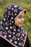 روسری نخی قواره 110 زمینه بنفش
