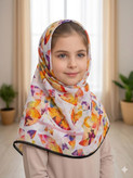 روسری نخی قواره 90 و 11۰ طرح پروانه