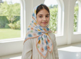 روسری نخی قواره 90 و 110 طرح گل