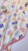 روسری نخی قواره 90 و 110 طرح گل
