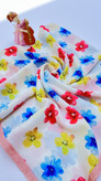 روسری نخی قواره 90 و 110 طرح گل