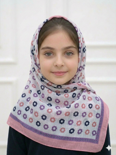 روسری نخی قواره 90 و 110 طرح گل