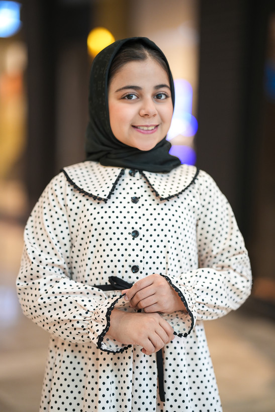 پیراهن دخترانه نخ کتان مدل طوبی